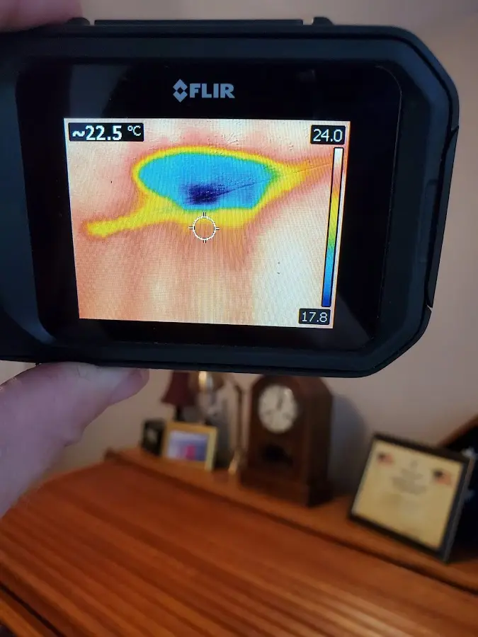 Thermal imaging inspection for water damage in Briar Chapel