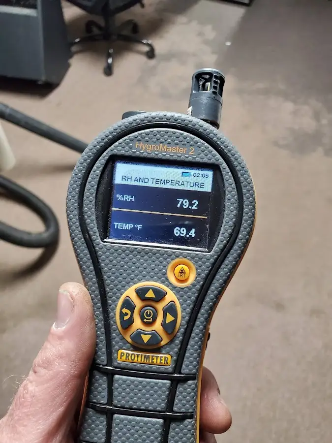 Moisture meter humidity assessment for Fire & Smoke Damage Restoration in Briar Chapel
